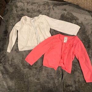 Carters girls cardigans 12 month